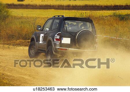Stock Image - Sport, Motor, Car, Car sport, Racing, Racing car, Racetrack. Fotosearch