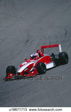 Stock Image - Sport, Motor, Car, Car sport, Racing, Racing car, Racetrack. Fotosearch