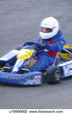 Stock Image - Sport, Motor, Car, Car sport, Racing, Racing car, Racetrack. Fotosearch