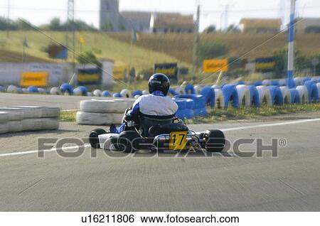 Stock Photograph - Sport, Motor, Car, Car sport, Racing, Racing car, Racetrack. Fotosearch