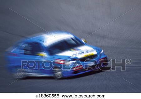 Stock Photograph - Sport, Motor, Car, Car sport, Racing, Racing car, Racetrack. Fotosearch