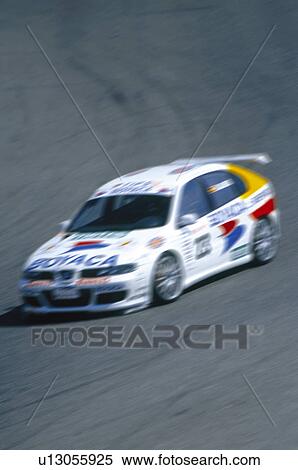 Stock Photography - Sport, Motor, Car, Car sport, Racing, Racing car, Racetrack. Fotosearch