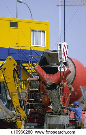 Construction, Concrete, Concrete mixer, Lorry, Truck View Large Photo Image Stock Image - Construction, Concrete, Concrete mixer, Lorry, Truck. Fotosearch