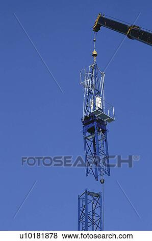 Construction, Crane, Cranes, Sky, High, Cloud, Clouds View Large Photo Image Stock Photo - Construction, Crane, Cranes, Sky, High, Cloud, Clouds. Fotosearch