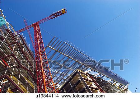 Construction, Material, Building, Buildings, Construction material, Crane, Raise View Large Photo Image Picture - Construction, Material, Building, Buildings, Construction material, Crane, Raise. Fotosearch