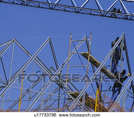 Construction, Roof, Frame, Framework, Metalic framework, Solder, Weld View Large Photo Image Stock Photograph - Construction, Roof, Frame, Framework, Metalic framework, Solder, Weld. Fotosearch