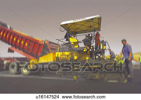 Construction, Worker, Workers, Asphalt, Blacktop, Asphalting, Road View Large Photo Image Picture - Construction, Worker, Workers, Asphalt, Blacktop, Asphalting, Road. Fotosearch