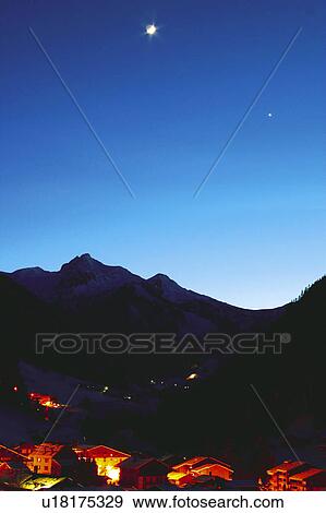 Houses, Landscape, House, Village, Night, Hut, Alps View Large Photo Image Stock Photo - Houses, Landscape, House, Village, Night, Hut, Alps. Fotosearch