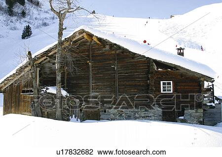 Stock Image - Landscape of snow, Landscape, Landscapes of snow, Winter, Snow, Snowy, Alps. Fotosearch