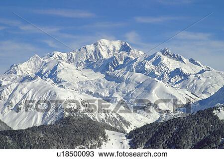 Stock Image - Landscape of snow, Landscape, Landscapes of snow, Winter, Snow, Snowy, Alps. Fotosearch