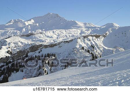 Stock Photography - Landscape of snow, Landscape, Landscapes of snow, Winter, Snow, Snowy, Alps. Fotosearch