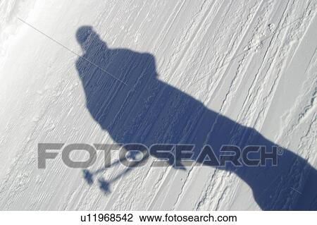 Stock Image - Snow, Snowy, Winter, Snow details, Ski, Skier, Ski equipment. Fotosearch