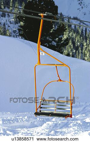 Stock Image - Snow, Snowy, Winter, Snow details, Ski, Piste, Ski run. Fotosearch