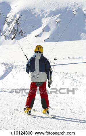 Stock Image - Snow, Snowy, Winter, Snow details, Ski, Piste, Ski run. Fotosearch