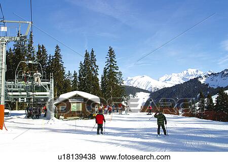 Stock Photo - Snow, Snowy, Winter, Snow details, Ski, Piste, Ski run. Fotosearch