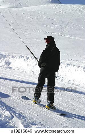 Stock Photograph - Snow, Snowy, Winter, Snow details, Ski, Piste, Ski run. Fotosearch