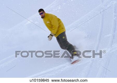 Stock Photography - Snow, Snowy, Winter, Snow details, Ski, Piste, Ski run. Fotosearch
