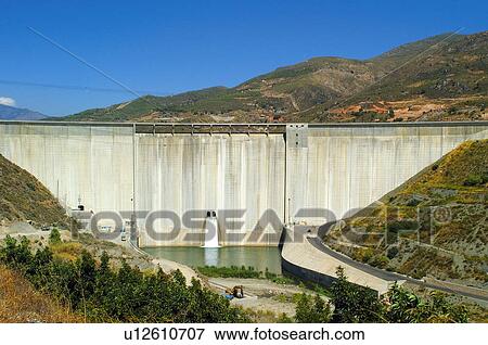 Industry, Energy, Electricity, Dam, Reservoir, Water, Tree View Large Photo Image Stock Photo - Industry, Energy, Electricity, Dam, Reservoir, Water, Tree. Fotosearch