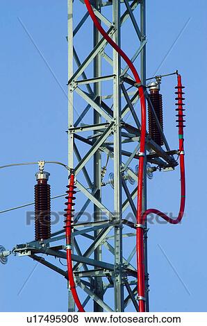 Industry, Energy, Electricity, Power, Turret, Electric turret, Post View Large Photo Image Stock Photo - Industry, Energy, Electricity, Power, Turret, Electric turret, Post. Fotosearch