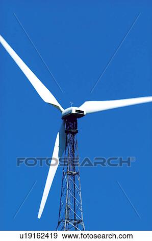 Stock Photo - Industry, Energy, Electricity, Power, Mill, Motor driven mill, Mill arms. Fotosearch