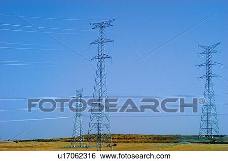 Stock Photograph - Industry, Energy, Electricity, Power, Turret, Electric turret, Turrets. Fotosearch