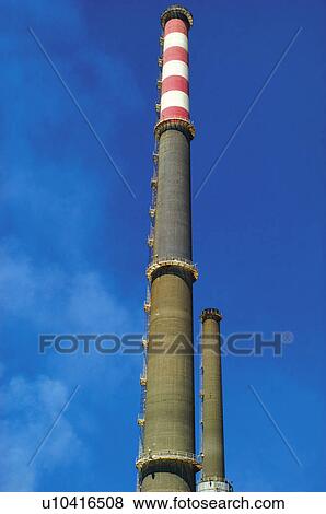 Stock Photo - Industry, Energy, Power, Petroleum, Oil industry, Tower, Towers. Fotosearch