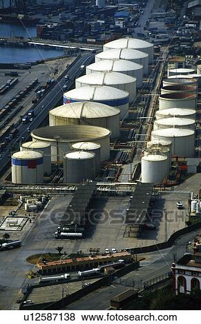 Industry, Energy, Power, Petroleum, Oil industry, Tank, Tanks View Large Photo Image Stock Photo - Industry, Energy, Power, Petroleum, Oil industry, Tank, Tanks. Fotosearch