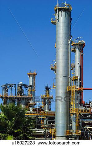 Stock Photo - Industry, Energy, Power, Petroleum, Oil industry, Tower, Towers. Fotosearch