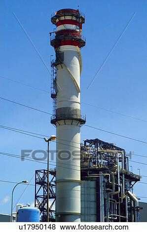Stock Photo - Industry, Energy, Power, Petroleum, Oil industry, Tower, Towers. Fotosearch