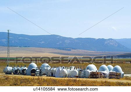 Picture - Industry, Tank, Tanks, Exterior, Country, Mountains, Mountain range. Fotosearch