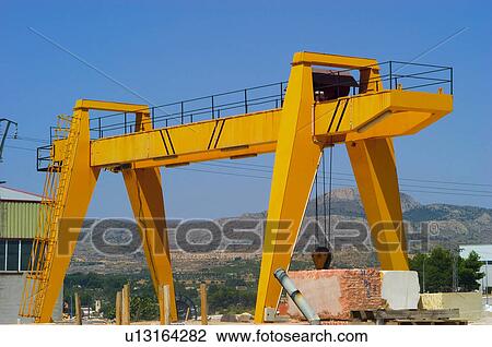 Industry, Transport, Transportation, Crane, Cranes, Stone, Stones View Large Photo Image Stock Image - Industry, Transport, Transportation, Crane, Cranes, Stone, Stones. Fotosearch