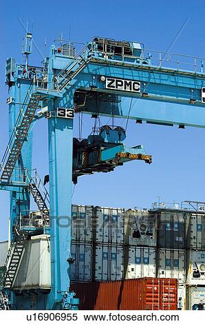Stock Photography - Industry, Transport, Transportation, Crane, Cranes, Cable, Cables. Fotosearch