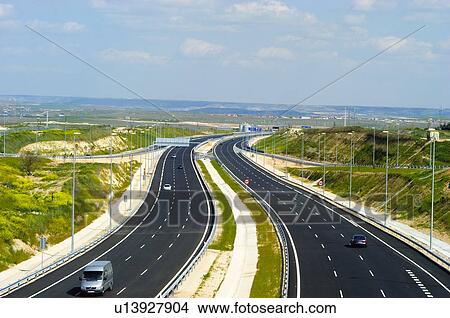 Picture - Road, Roads, Spanish, Spanish road, Spanish roads, Perspective, Landscape. Fotosearch