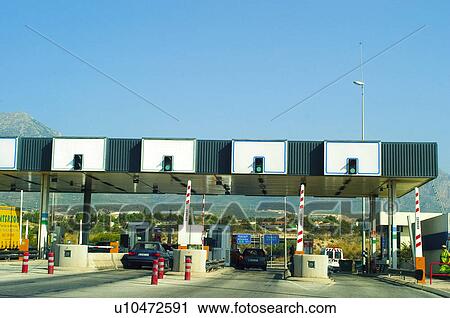 Stock Image - Road, Roads, Spanish, Spanish road, Spanish roads, Car, Cars. Fotosearch