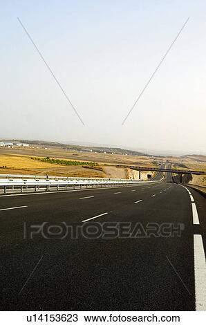 Stock Image - Road, Roads, Spanish, Spanish road, Spanish roads, Perspective, Empty. Fotosearch