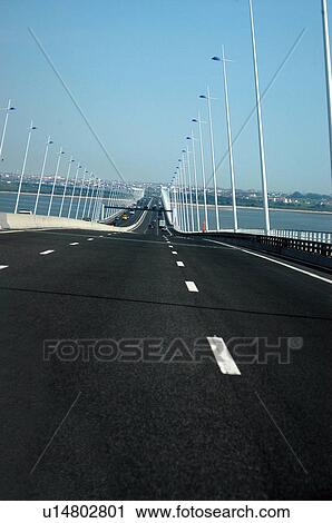 Stock Image - Road, Roads, Spanish, Spanish road, Spanish roads, Motorway, Freeway. Fotosearch