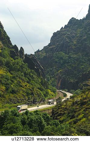 Stock Photo - Road, Roads, Spanish, Spanish road, Spanish roads, Nature, Landscape. Fotosearch