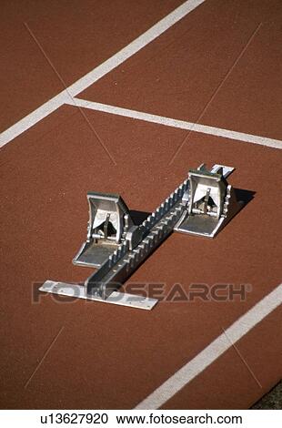 Stock Image -  Sport, Sports, Racetrack, Start, Empty. Fotosearch