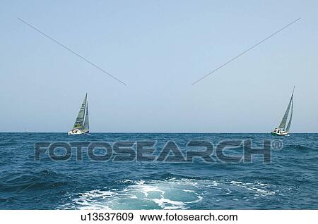Sport, Sports, Sea, Sea sport, Horizon, Sail View Large Photo Image Stock Photo - Sport, Sports, Sea, Sea sport, Horizon, Sail. Fotosearch