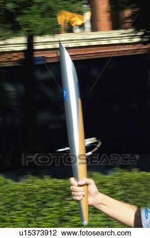 Stock Image -  Sport, Sports, Sportsman, Hand, Torch. Fotosearch