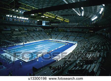 Stock Photo -  Sport, Sports, Swimmingpool, Swimming pool, Water, Springboard. Fotosearch