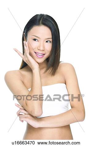 Black Hair, Close-Up, Happiness, One Young Woman Only View Large Photo Image Stock Image - Black Hair, Close-Up, Happiness, One Young Woman Only. Fotosearch