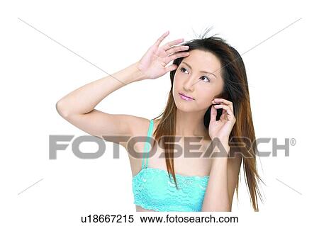 Stock Photography - Brown Hair, Close-Up, Asian Ethnicity. Fotosearch