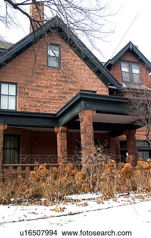 A winter portrait side of home, USA View Large Photo Image Picture - A winter portrait side of home, USA. Fotosearch