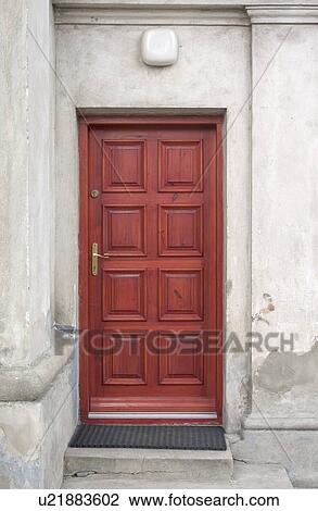Stock Image - Polish Catholic church door. Fotosearch