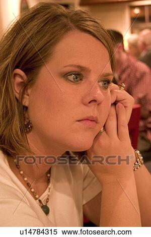 Woman age 29 quietly waiting for food at the restaurant View Large Photo Image Stock Photography - Woman age 29 quietly waiting for food at the restaurant. Fotosearch