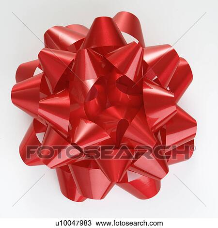 Still life of big red Christmas bow. View Large Photo Image Stock Image - Still life of big red Christmas bow.. Fotosearch