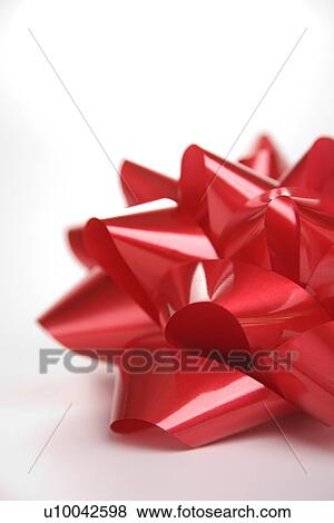 Still life of big red Christmas bow. View Large Photo Image Stock Photo - Still life of big red Christmas bow.. Fotosearch
