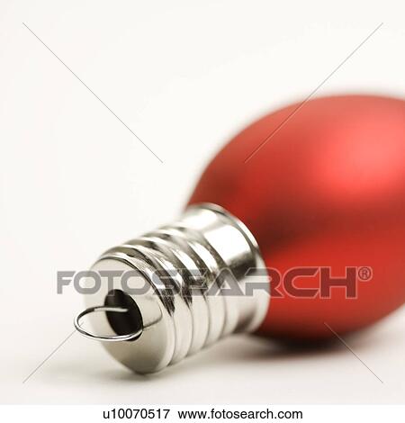 Stock Photo - Still life of red Christmas ornament.. Fotosearch