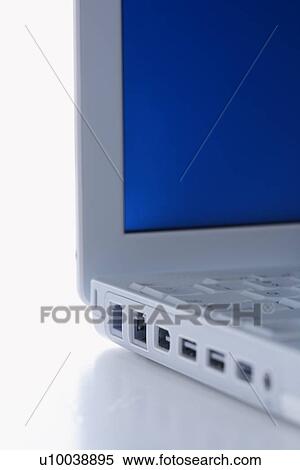 Close-up of laptop computer with no cables plugged in. View Large Photo Image Stock Photography - Close-up of laptop computer with no cables plugged in.. Fotosearch